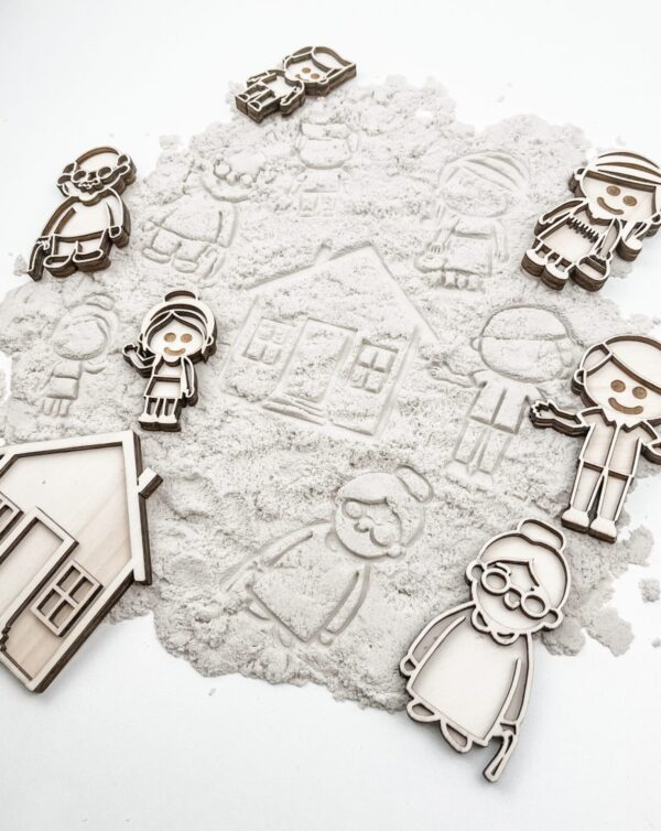 Leuk met letters kleine vultrays familie