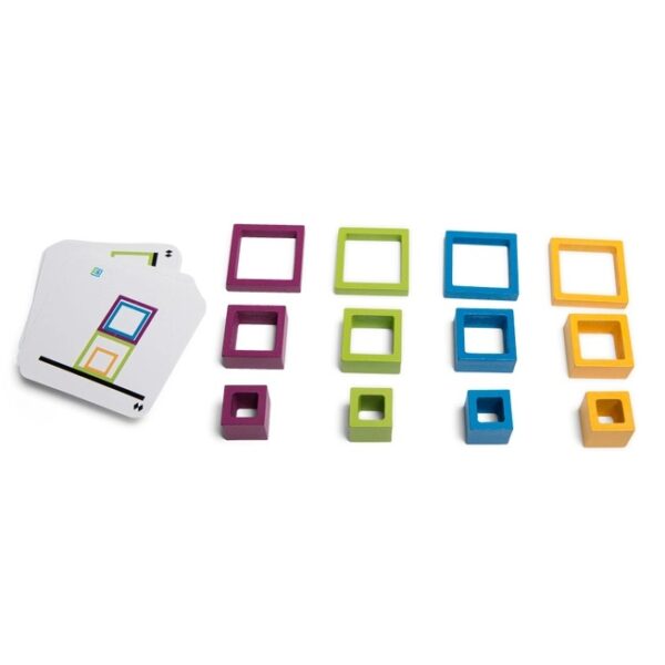 frames4 BS Toys Houten Frames Vorm en Kleuren bouwspel