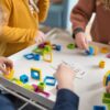 BS Toys Houten Frames Vorm en Kleuren bouwspel