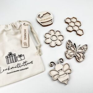 Leuk met letters Kleine vultrays Honing