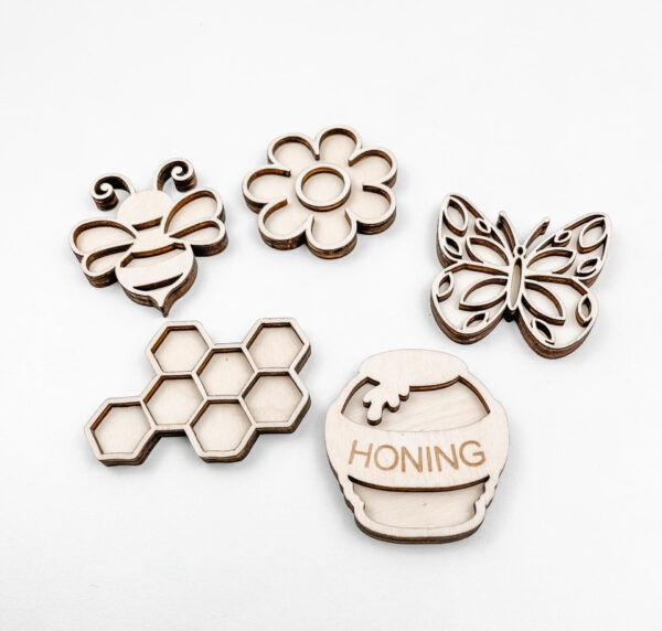 Leuk met letters Kleine vultrays Honing