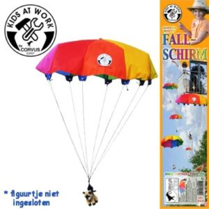 Kids at work Zweefspeelgoed parachute van 85 centimeter