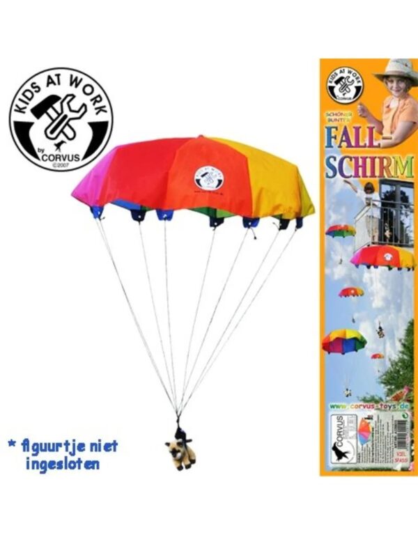 Kids at work Zweefspeelgoed parachute van 85 centimeter