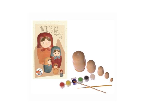 Egmont Toys Houten matroesjka knutselpakket om zelf te verven
