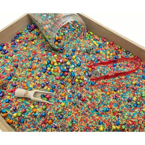 Sensoryfun Pour en play rainbow pot vol sensorisch materiaal