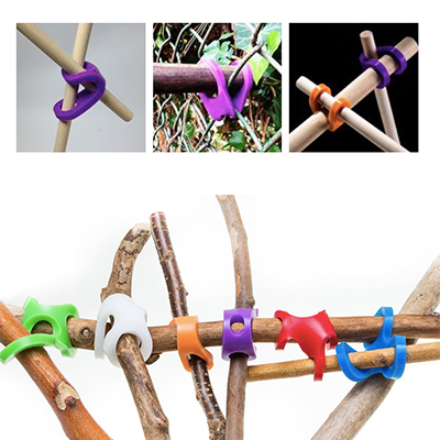 stick-lets-6-1 Stick-Lets Hexa kit starter set met 6 stick-lets stevige rubber elastieken om hutten mee te bouwen