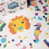SuperBlocco Stoere Dieren Patronenpuzzel Hout  Vormenpuzzel Tangram