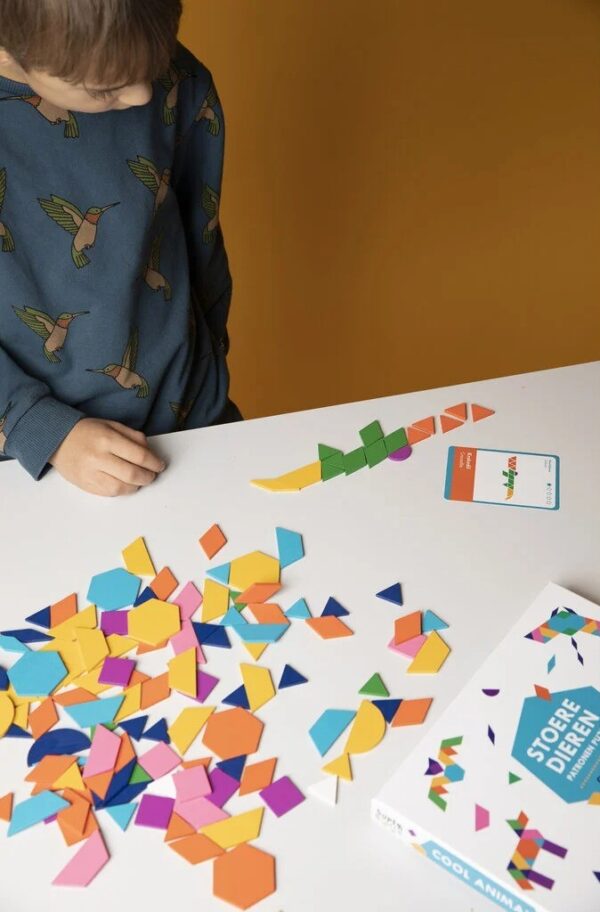 superblocco-dierenpuzzel-patronen 6 SuperBlocco Stoere Dieren Patronenpuzzel Hout Vormenpuzzel Tangram