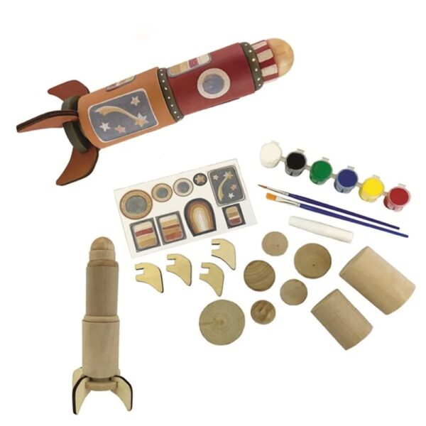 Egmont Toys Bouw je Eigen Raket – Bouwpakket raket om te verven