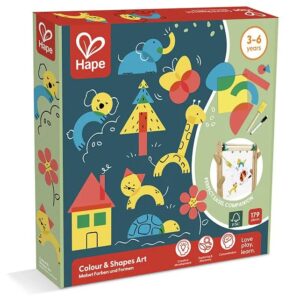 Hape Colour and Shapes Art Set – Kleuren en Vormen Knutselset