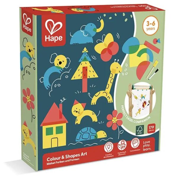 Colour & Shapes Art3 Hape Colour and Shapes Art Set – Kleuren en Vormen Knutselset