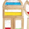 Guidecraft - 8 houten blokken gevuld met glinsterend water