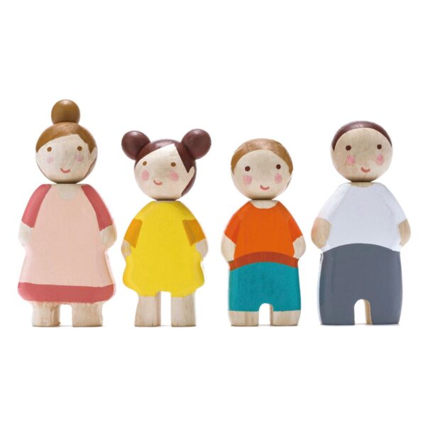 poppenfamilie Tender Leaf Toys Poppenfamilie Sunny Hout 4-delig
