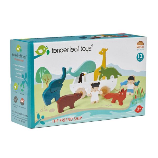 vriendschapsboot1 Tender Leaf ToysHouten speelgoed - de vriendschapsboot