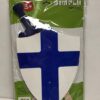 Houten Zwaard en schild blauw