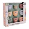 Happy World Bio Plastic Stapel emmers en bekers