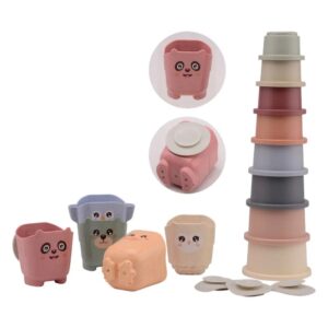 Happy World Bio Plastic Stapel emmers en bekers