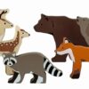 Houten bosdieren set - Egmont Toys
