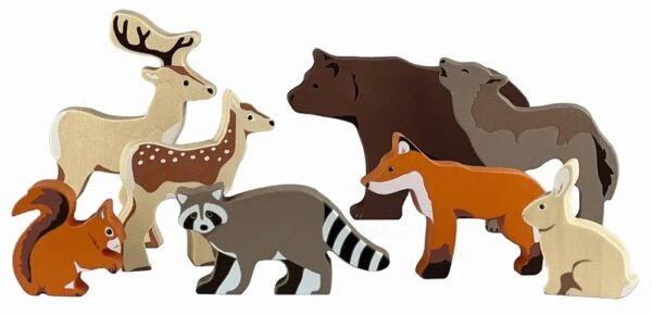 bosdieren1 Houten bosdieren set - Egmont Toys