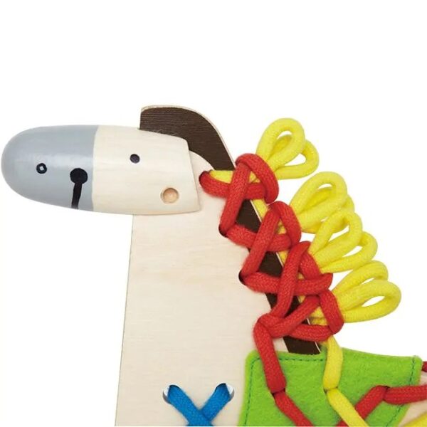 Hape Houten Rijgpaard – Motorisch Speelgoed