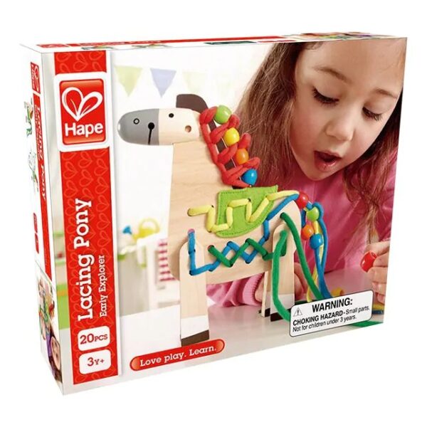 Hape Houten Rijgpaard – Motorisch Speelgoed