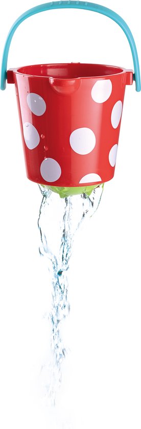 rode emmer van Happy buckets set met bal in bodem - ontdekken en zintuigelijk