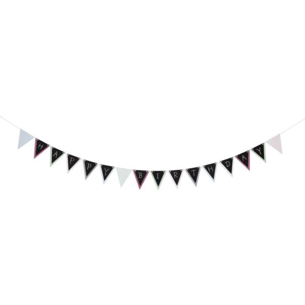 Happy slinger Goki Karton Krijt Vlaggenlijn - Vlaggenketting beschrijfbaar, 5m