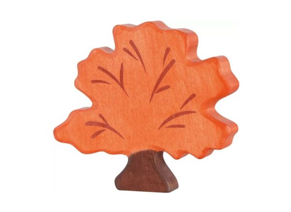 Van duurzaam hout handgemaakte herfstboom waldorf geinspiteerd van Holztiger bij Het Speellab