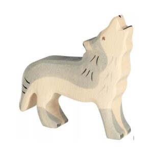 Holztiger Wolf, huilend. 11 cm.