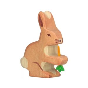 Holztiger Haas met wortel. 6 cm.