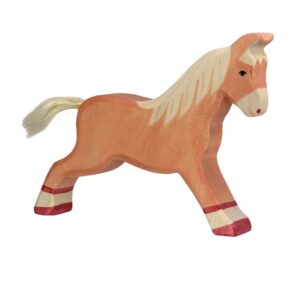 Holztiger Paard rennend