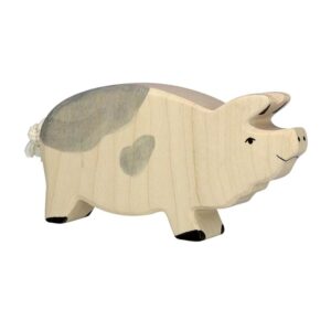Holztiger Mannetjes varken, gevlekt.