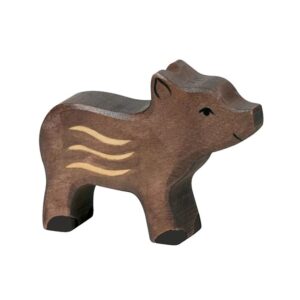 Holztiger Jong zwijn. 7,5 cm.