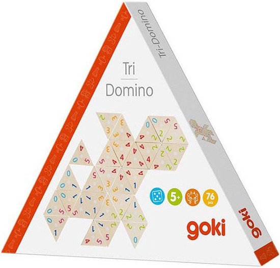 domino's cijfers 1 Domino - Driehoekig - Cijfers- tafelspel