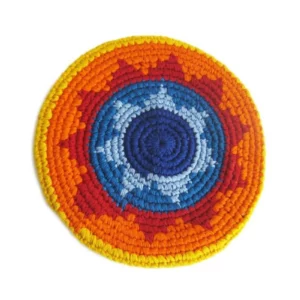 Gehaakte fairtrade frisbee flying disc