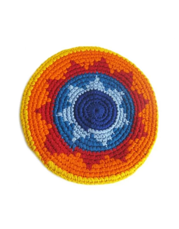 Gehaakte fairtrade frisbee flying disc