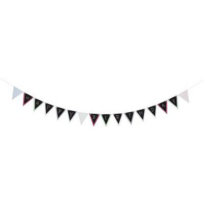 happy slinger2 Goki Karton Krijt Vlaggenlijn - Vlaggenketting beschrijfbaar, 5m