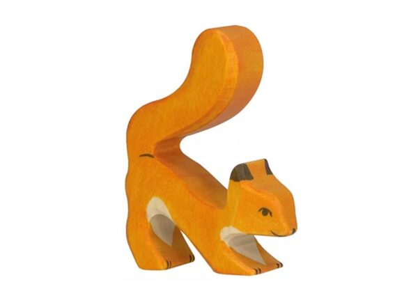 holztiger eekhoorn staand Holztiger Eekhoorn, sinaasappel. 6 cm.