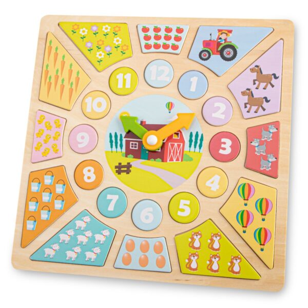 multiklok1 New Classic Toys Multi Klokpuzzel