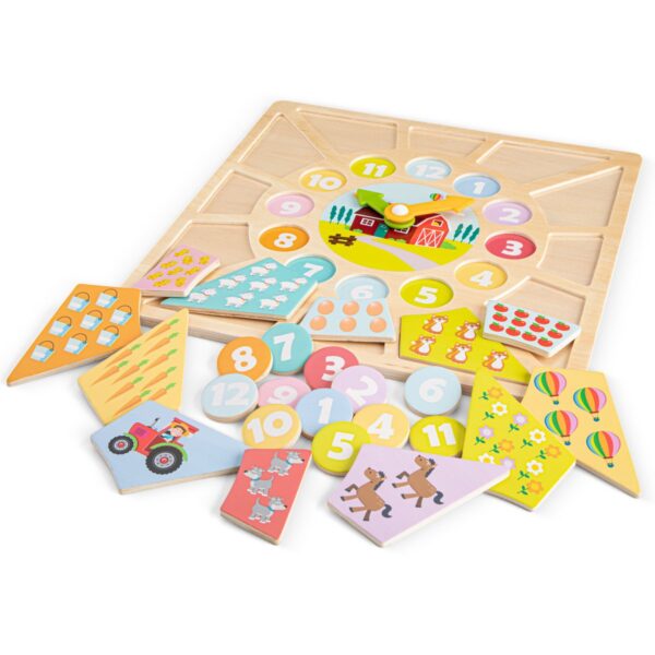 multiklok3 New Classic Toys Multi Klokpuzzel