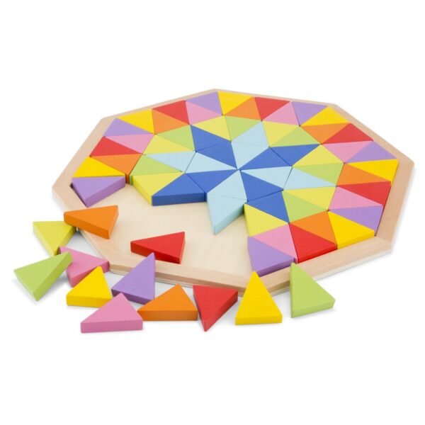 octagon New Classic Toys - Houten Geometrische Vormenpuzzel - Achthoek / Octagon Puzzel