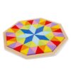 New Classic Toys - Houten Geometrische Vormenpuzzel - Achthoek / Octagon Puzzel