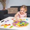 New Classic Toys - Houten Geometrische Vormenpuzzel - Achthoek / Octagon Puzzel