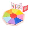 New Classic Toys - Houten Geometrische Vormenpuzzel - Achthoek / Octagon Puzzel