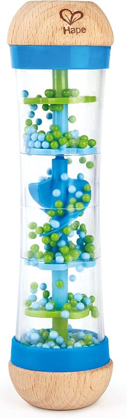 rainmaker5 Hape Regenmaker – Blauw | Zintuiglijk Speelgoed voor Baby’s