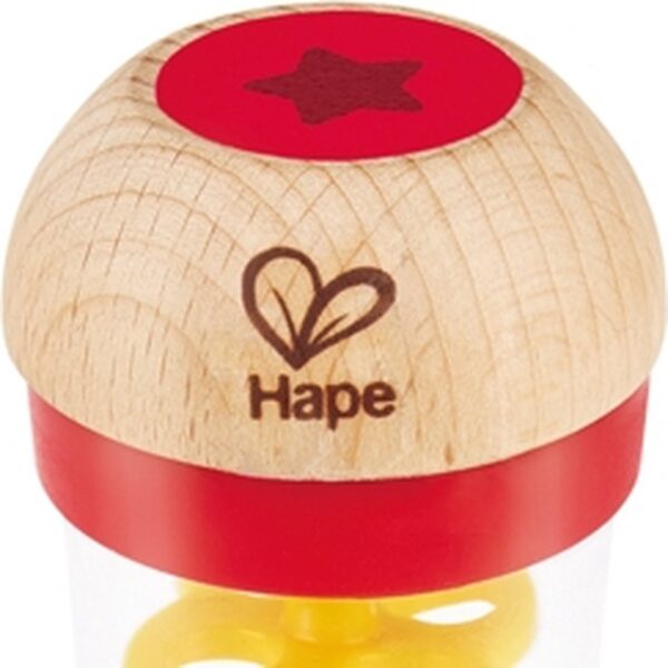 regenmaker rood4 Hape Regenmaker – Rood | Zintuiglijk Speelgoed voor Baby’s