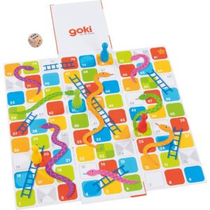 Goki Slangen en Ladders Kubus bordspel