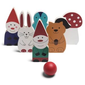 BS Toys Kabouter Bowling Kegelspel  Actiespel Hout 7 Delig