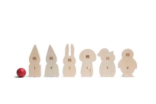 Kabouter Bowling 2 BS Toys Kabouter Bowling Kegelspel Actiespel Hout 7 Delig