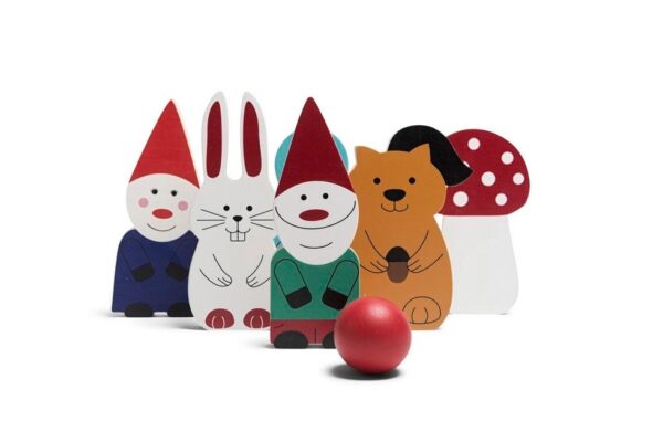 Kabouter Bowling 4 BS Toys Kabouter Bowling Kegelspel Actiespel Hout 7 Delig